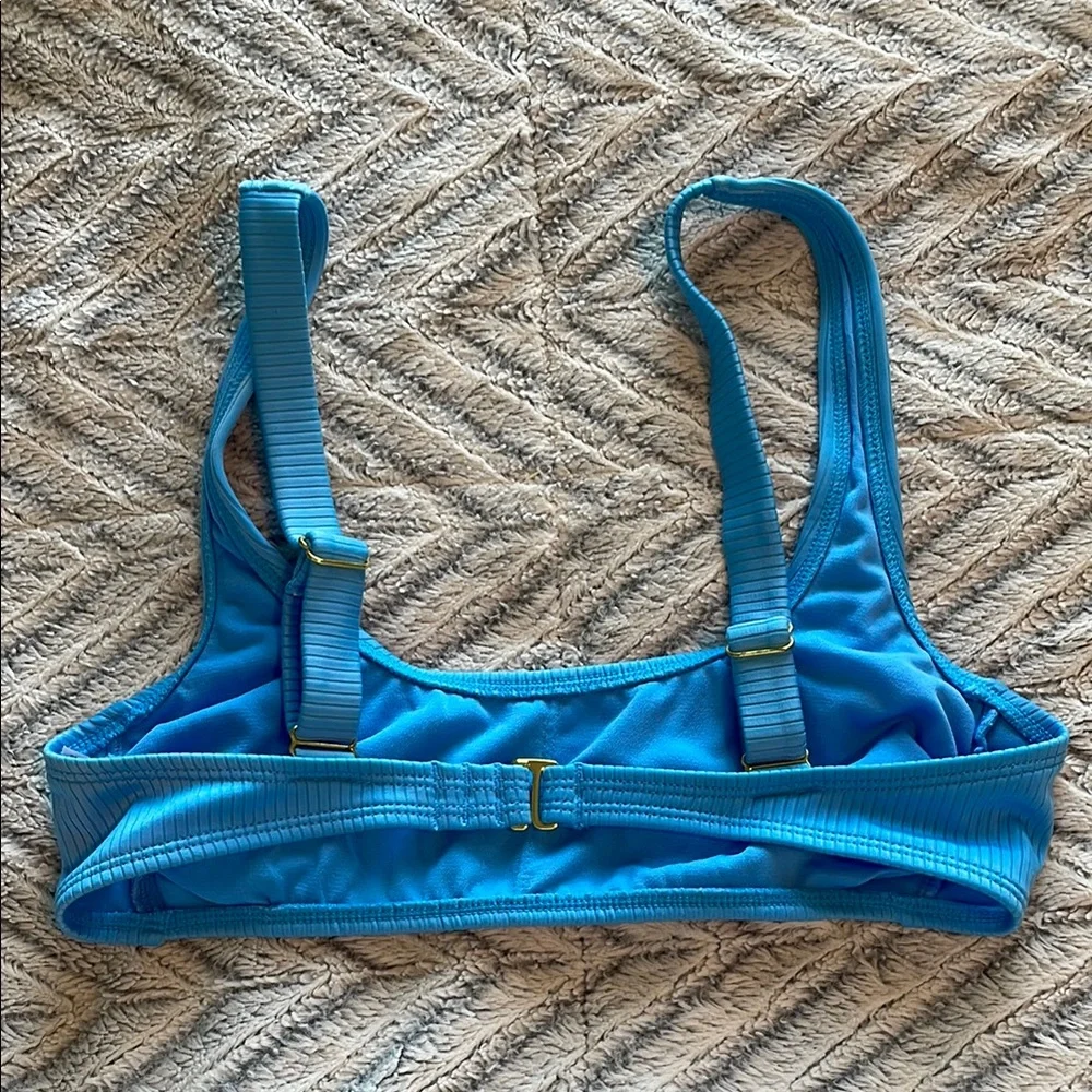 Wild Fable Womens Light Blue Ribbed Bralette‎ Bikini Set Size Small S 4-6